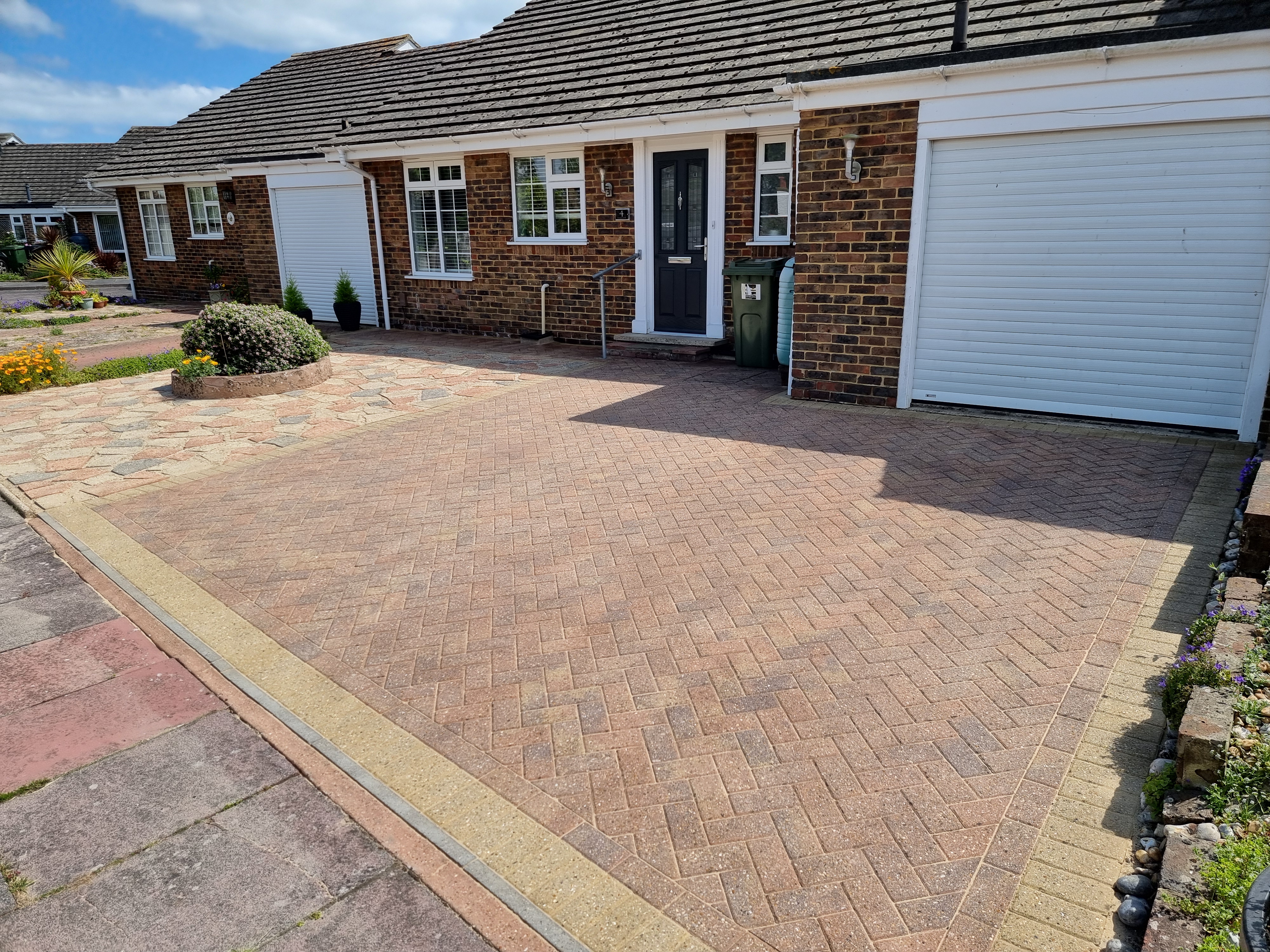 Driveway after cleaning